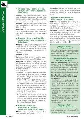 Jardiner à l'école