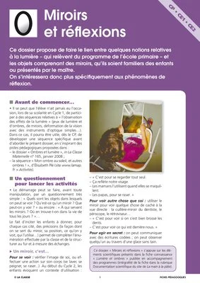 Miroirs et réflexions