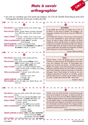 Une année de dictées CM1 mars