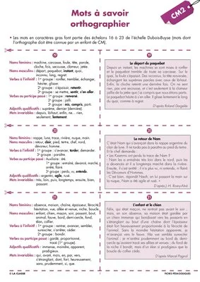 Une année de dictées CM2 mars