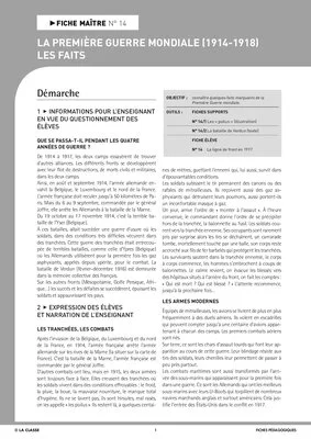 La première guerre mondiale : les faits