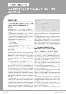 La première guerre mondiale : les causes