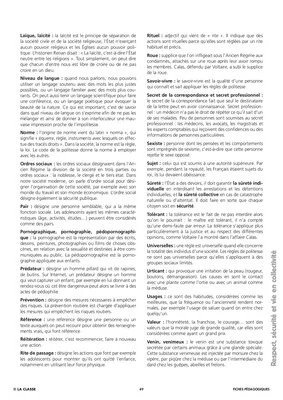 Respect, sécurité et vie en collectivité