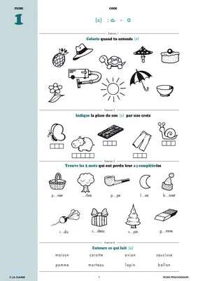 Français CP phonologie et code ~ Cahiers malins