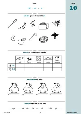Français CP phonologie et code ~ Cahiers malins