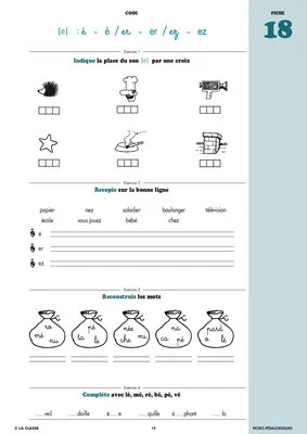 Français CP phonologie et code ~ Cahiers malins