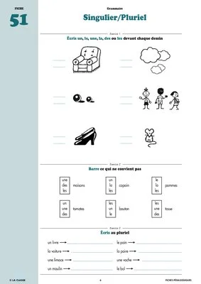 Français CP grammaire ~ Cahiers malins