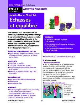 Motricité libre en maternelle
