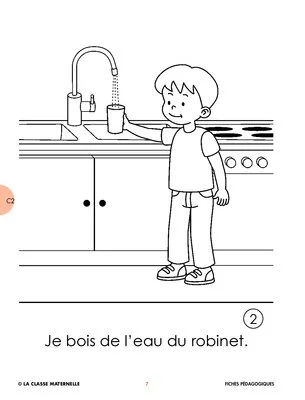 J'économise l'eau - Affiches pour la maternelle