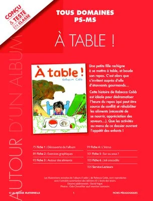 À table ! - Activités autour d'un album