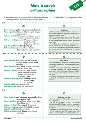 Une année de dictées CE2 avril