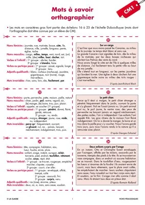 Une année de dictées CM1 avril