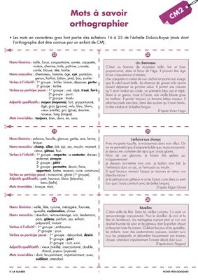 Une année de dictées CM2 avril