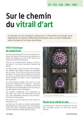 Sur le chemin du vitrail d'art