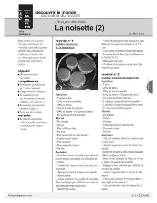 L'imagier des fruits : La noisette (2)