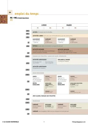 IO 2015 - 15 Emplois du temps en MS