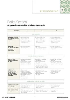 IO 2015 - Programmation PS - Apprendre et Vivre ensemble