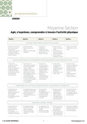 IO 2015 - Programmation MS - Agir, s'exprimer à travers les activités physiques