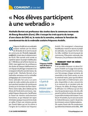 Nos élèves participent à une webradio