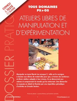Ateliers libres de manipulation et d'expérimentation