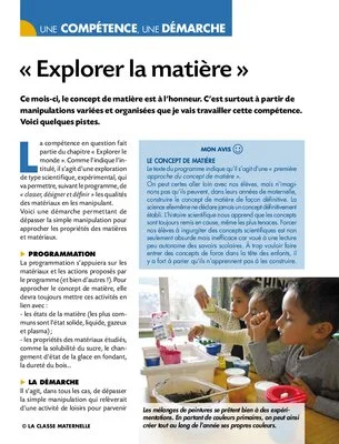 Explorer la matière