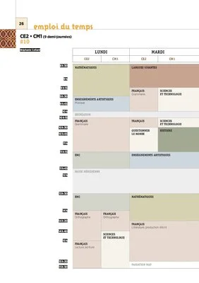 CM1 - 6 Emplois du temps - 2017
