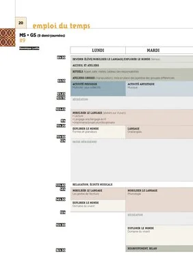 GS - 4 emplois du temps - 2017