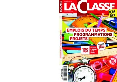 Emplois du temps, programmations, projets CP-CM2