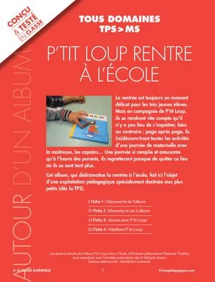 P'tit Loup rentre à l'école