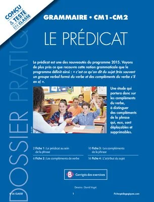 Grammaire : le prédicat