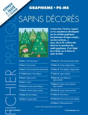 Sapins décorés - Graphisme