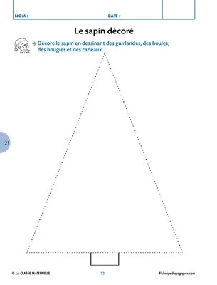 Sapins décorés - Graphisme