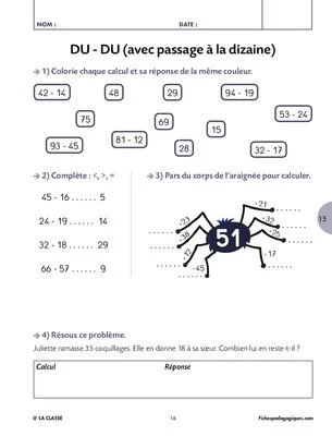 Calcul mental CE1 CE2