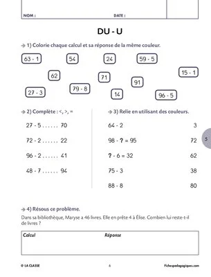 Calcul mental CE1 CE2