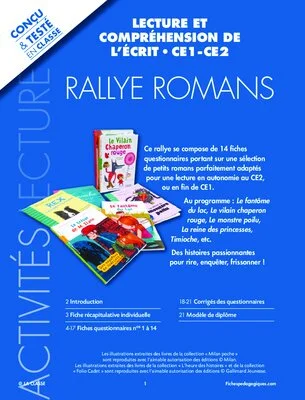 Rallye lecture romans CE1 CE2