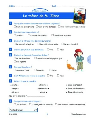 Rallye lecture romans CE1 CE2