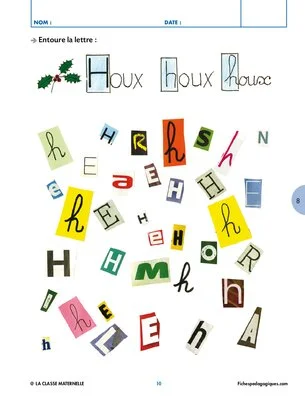 Reconnaître les lettres de l'alphabet 1/2