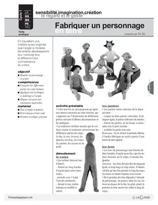 Fabriquer un personnage en argile