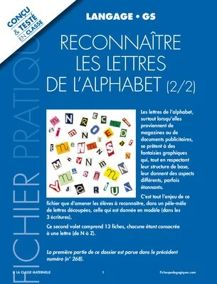 Reconnaitre les lettres de l'alphabet 2/2