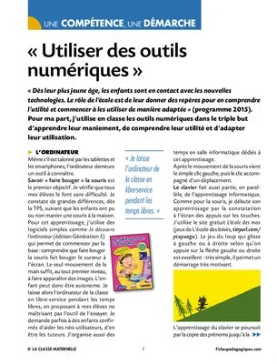 Utiliser des outils numériques