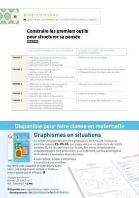 Programmation Moyenne Section 2018