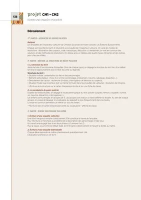 Écrire une enquête policière