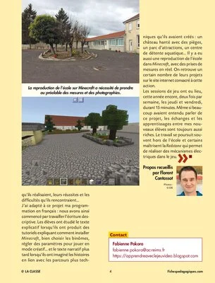 Mes CM2 apprennent et collaborent avec Minecraft