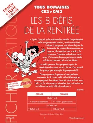Les 8 défis de la rentrée