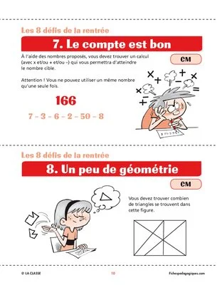 Les 8 défis de la rentrée