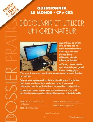 Découvrir et utiliser un ordinateur