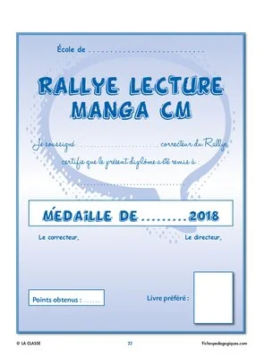 Rallye lecture Manga