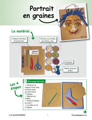 Portrait en graines
