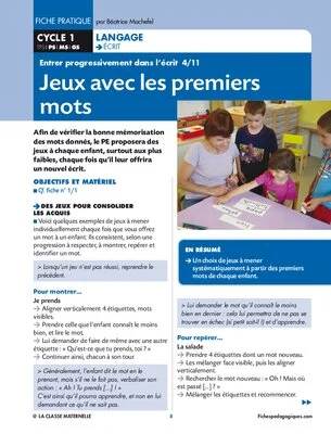 Entrer progressivement dans l'écrit