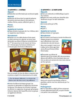 Dix activités ludiques en BCD